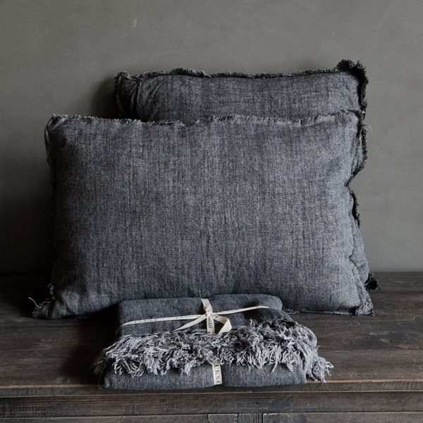Luksa Home Collection Sierkussen Azra | Bruingrijs | 60 x 40 cm