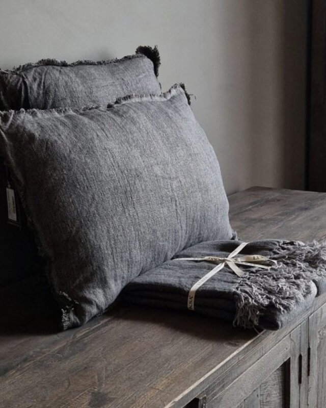 Luksa Home Collection Sierkussen Azra | Bruingrijs | 60 x 40 cm