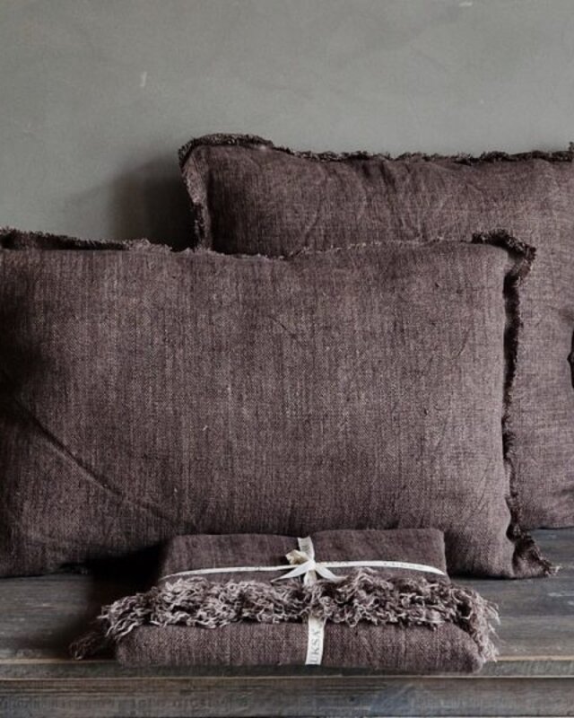 Luksa Home Collection Sierkussen Azra | Chocolade | 60 x 40 cm