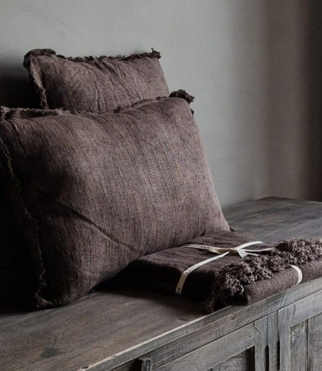 Luksa Home Collection Sierkussen Azra | Chocolade | 60 x 40 cm