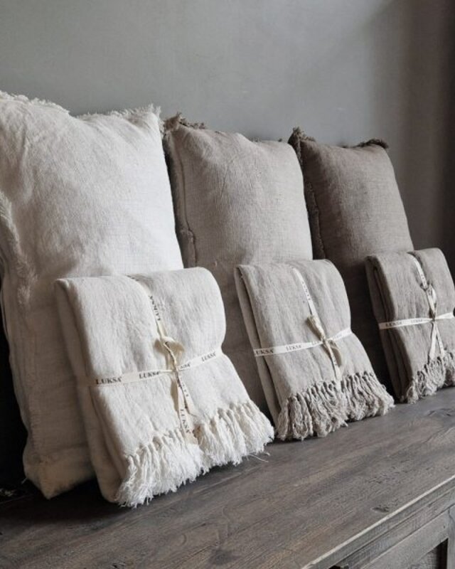 Luksa Home Collection Sierkussen Azra | Taupe | 50 x 50 cm