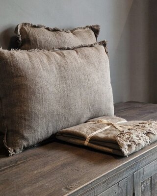 Luksa Home Collection Sierkussen Azra | Taupe | 50 x 50 cm