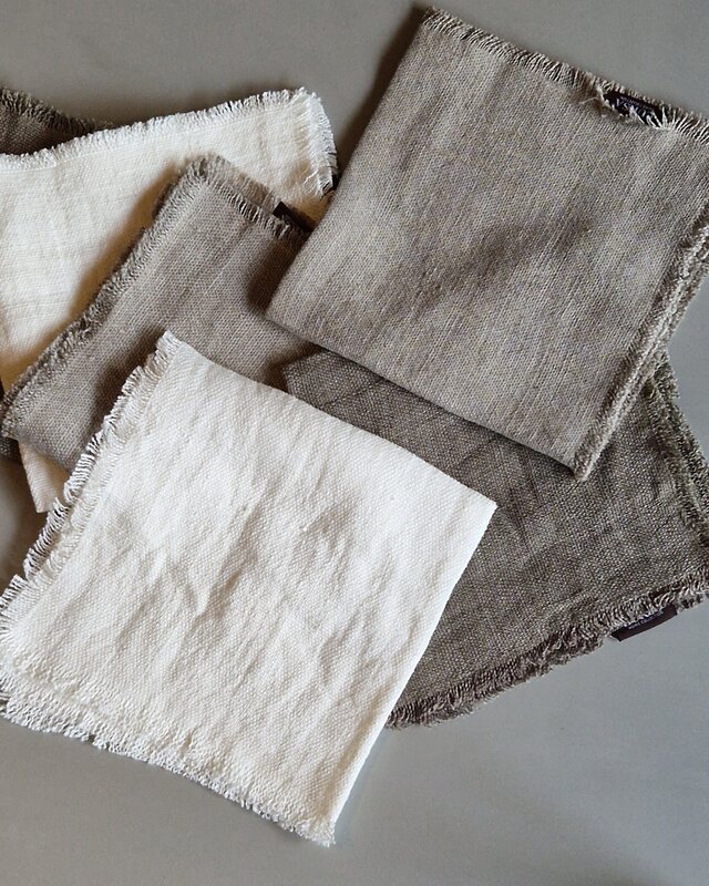 Luksa Home Collection Linnen Servet Azra | 2 Stuks | Taupe | 45 x 45 cm