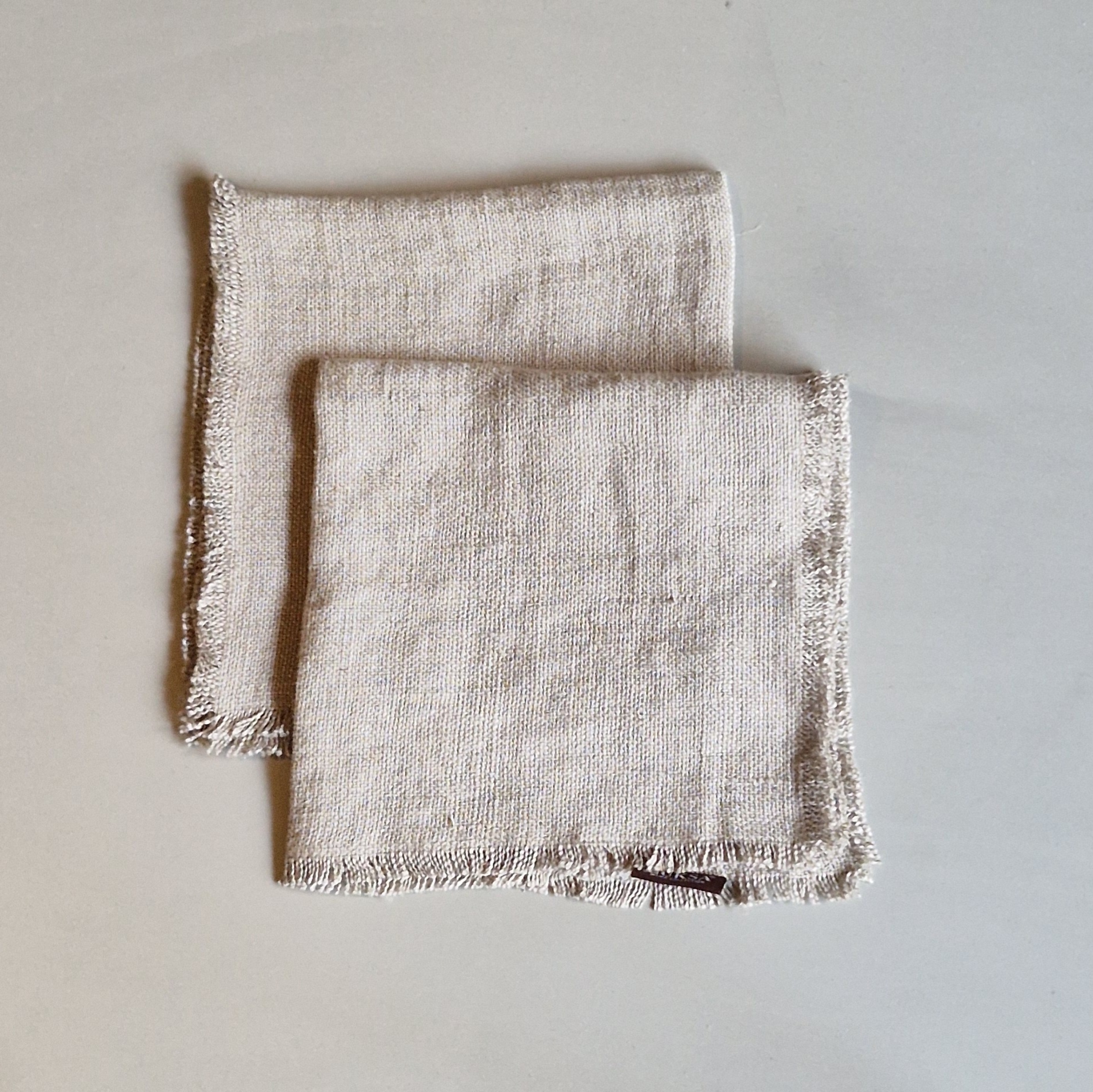 Luksa Home Collection Linnen Servet Azra | 2 Stuks | Beige | 45 x 45 cm
