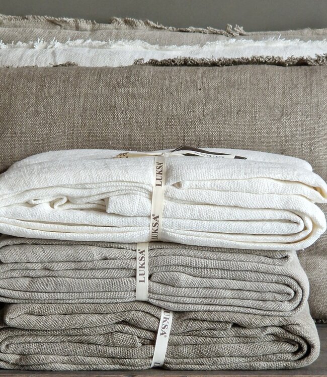 Luksa Home Collection Plaid/Tafelkleed Azra | Taupe | 2 Maten