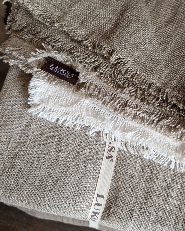 Luksa Home Collection Plaid/Tafelkleed Azra | Taupe | 2 Maten