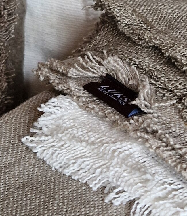 Luksa Home Collection Plaid/Tafelkleed Azra | Taupe | 2 Maten