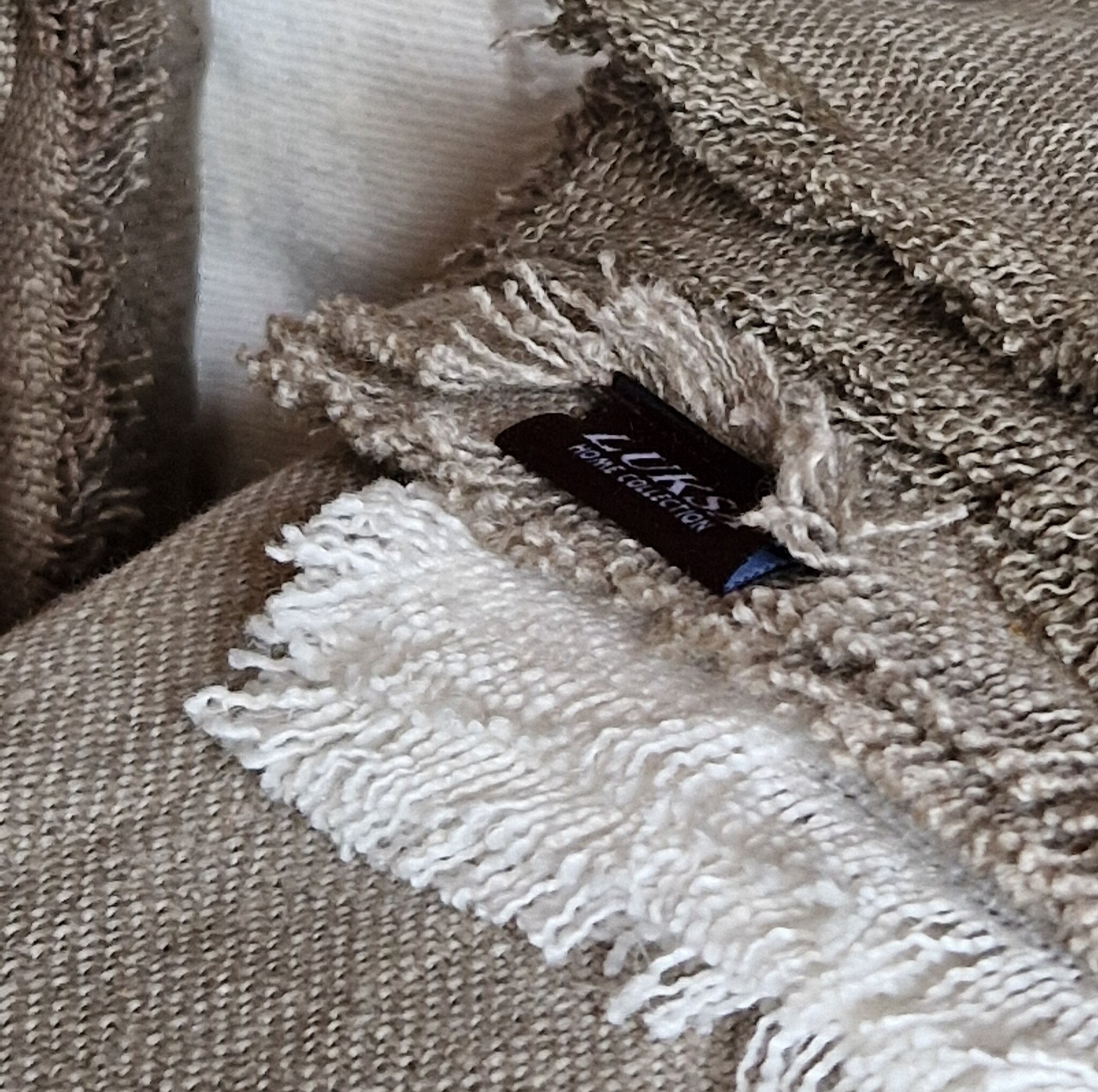 Luksa Home Collection Plaid/Tafelkleed Azra | Taupe | 2 Maten
