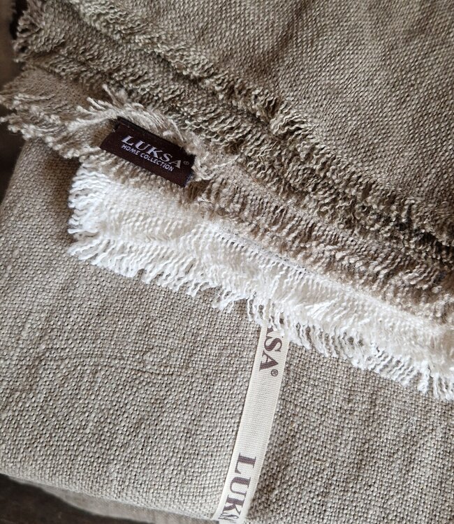 Luksa Home Collection Plaid/Tafelkleed Azra | Beige | 2 Maten