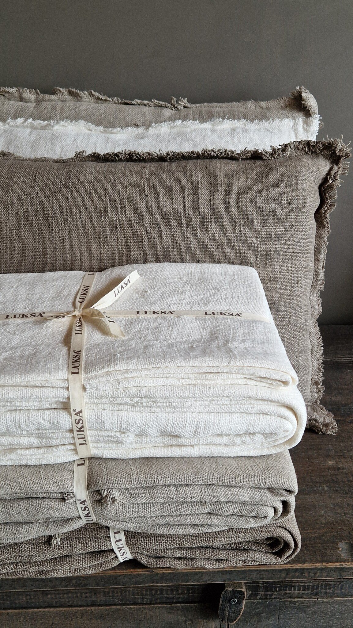 Luksa Home Collection Plaid/Tafelkleed Azra | Beige | 2 Maten