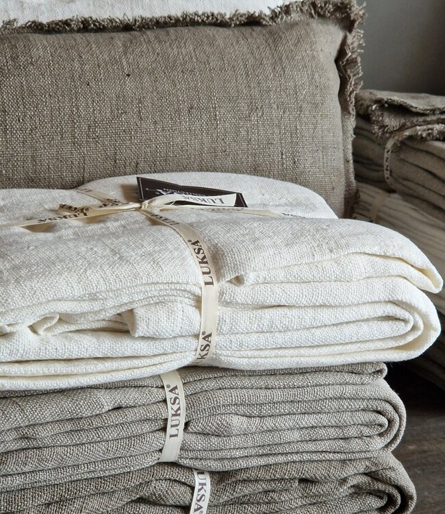 Luksa Home Collection Plaid/Tafelkleed Azra | Off-White | 2 Maten