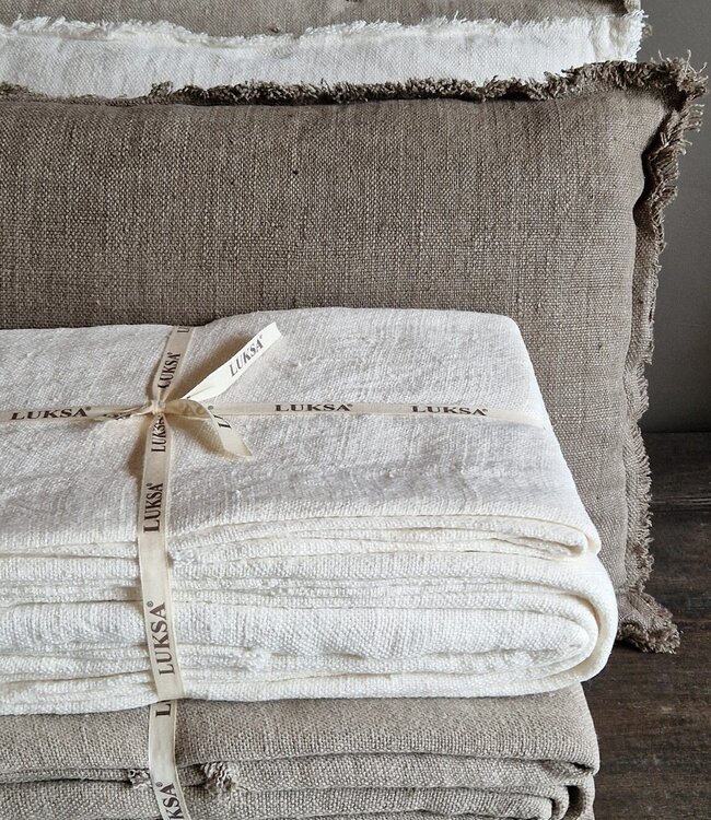 Luksa Home Collection Plaid/Tafelkleed Azra | Off-White | 2 Maten