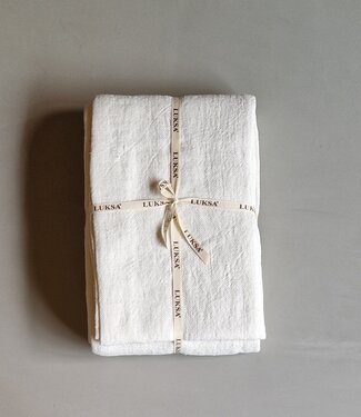 Luksa Home Collection Plaid/Tafelkleed Azra | Off-White | 2 Maten