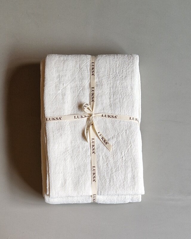 Luksa Home Collection Plaid/Tafelkleed Azra | Off-White | 2 Maten