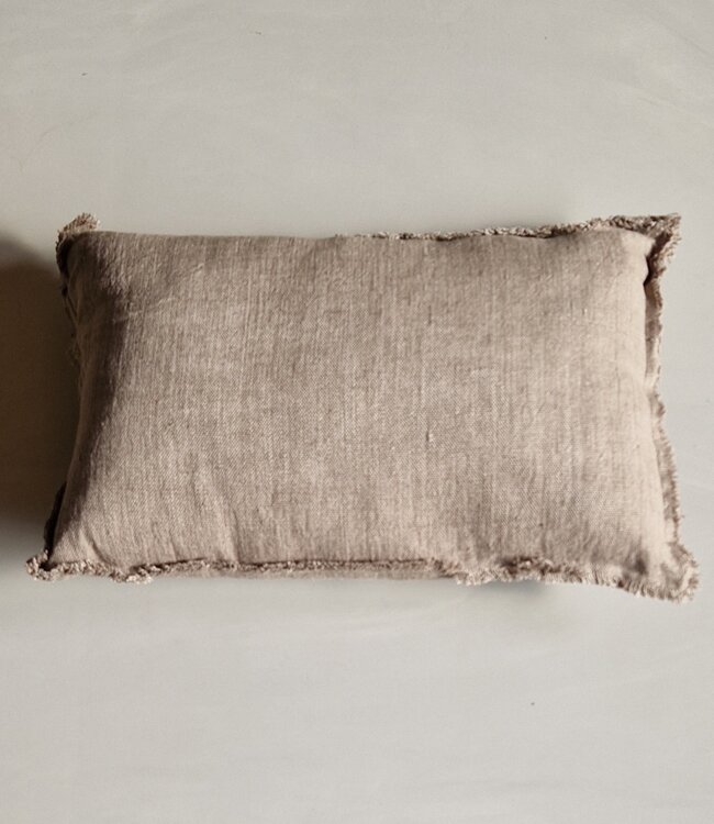 Luksa Home Collection Sierkussen Azra | Taupe | 60 x 40 cm