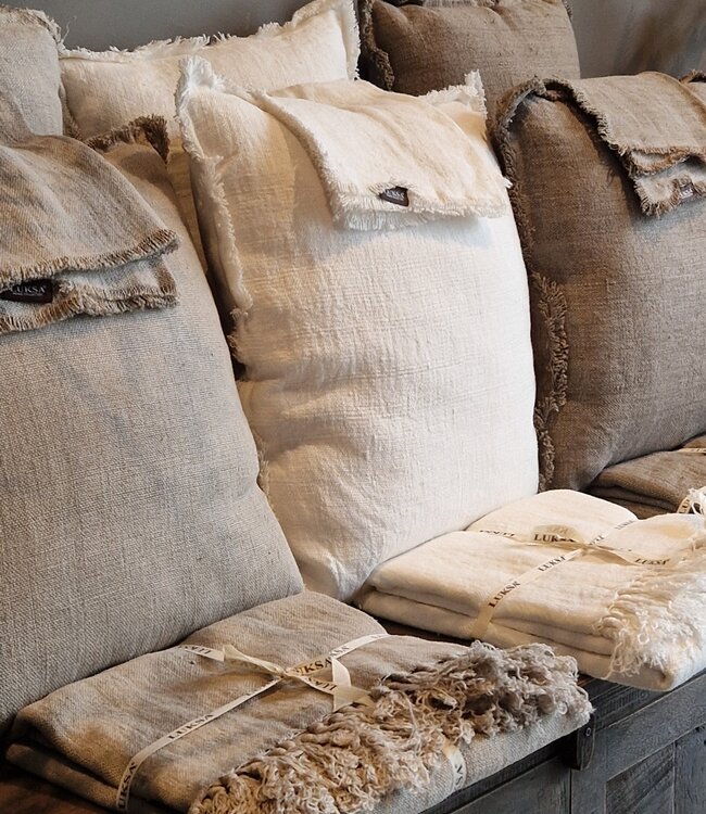 Luksa Home Collection Sierkussen Azra | Taupe | 60 x 40 cm