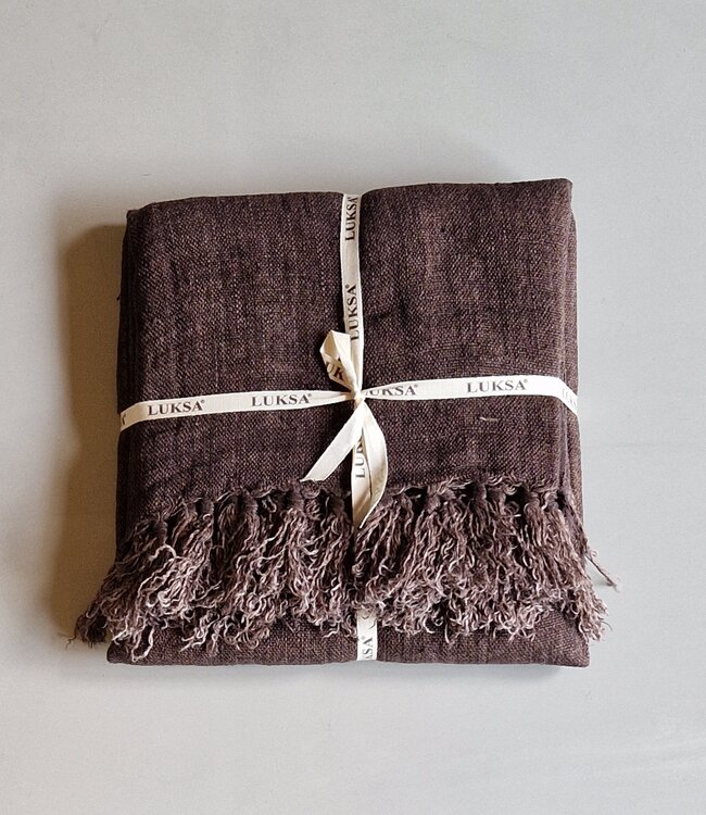 Luksa Home Collection Sierkussen Azra | Chocolade | 50 x 50 cm