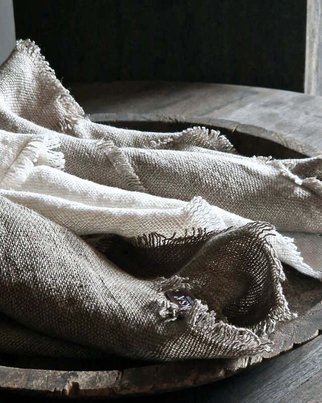 Luksa Home Collection Linnen Servet Azra | 2 Stuks | Taupe | 45 x 45 cm