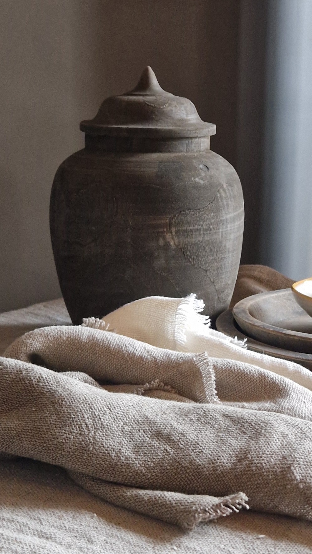 Luksa Home Collection Linnen Servet Azra | 2 Stuks | Taupe | 45 x 45 cm