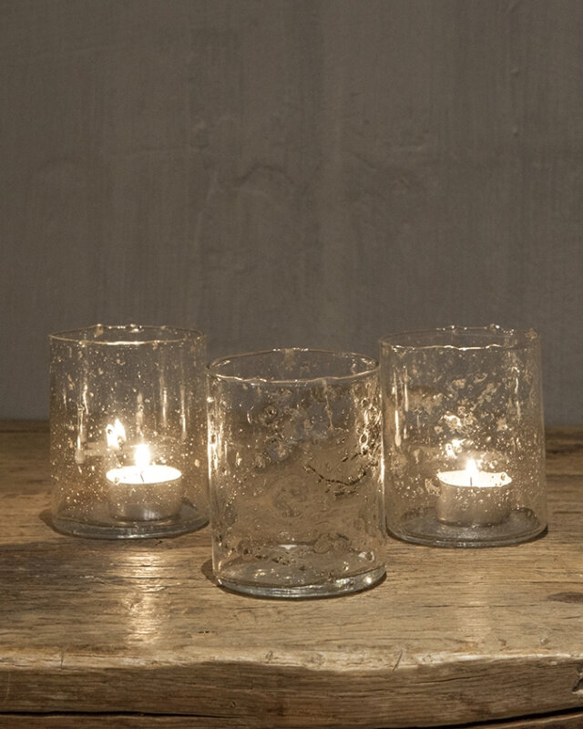 Be-Uniq Waxinehouder Isa | Glas | H10 x D8 cm