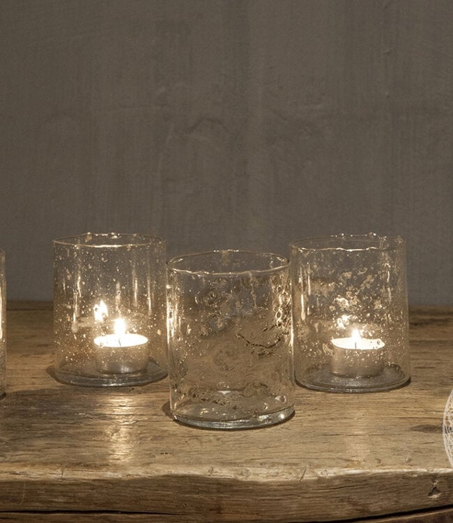 Be-Uniq Waxinehouder Isa | Glas | H10 x D8 cm