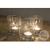 Waxinehouder Isa | Glas | H10 x D8 cm
