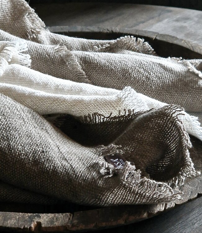 Luksa Home Collection Linnen Servet Azra | 2 Stuks | Beige | 45 x 45 cm