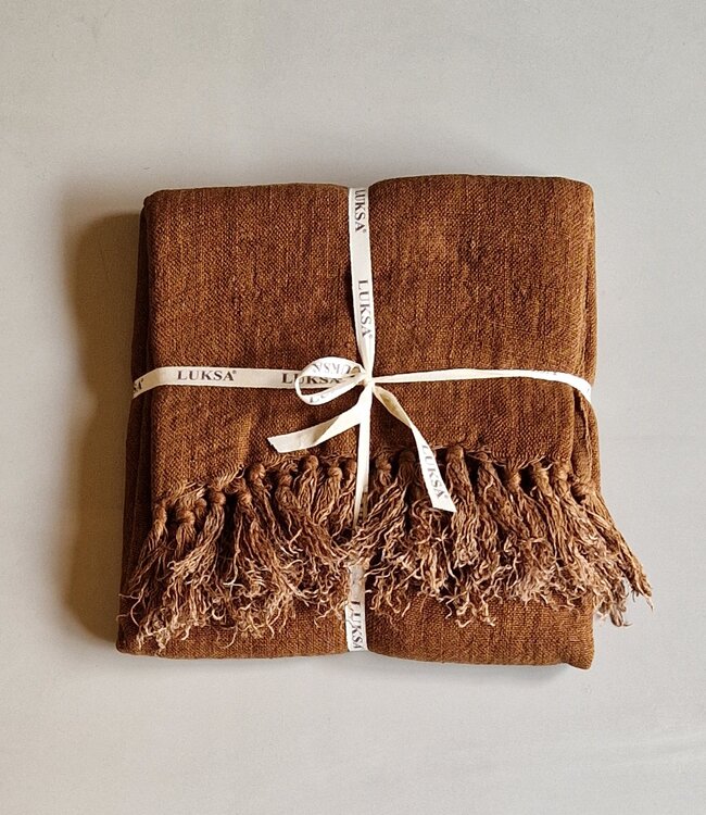 Luksa Home Collection Sierkussen Azra | Roest | 50 x 50 cm