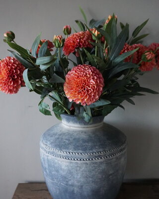 Brynxz Dahlia Kunstbloem | Oranje | L74 cm