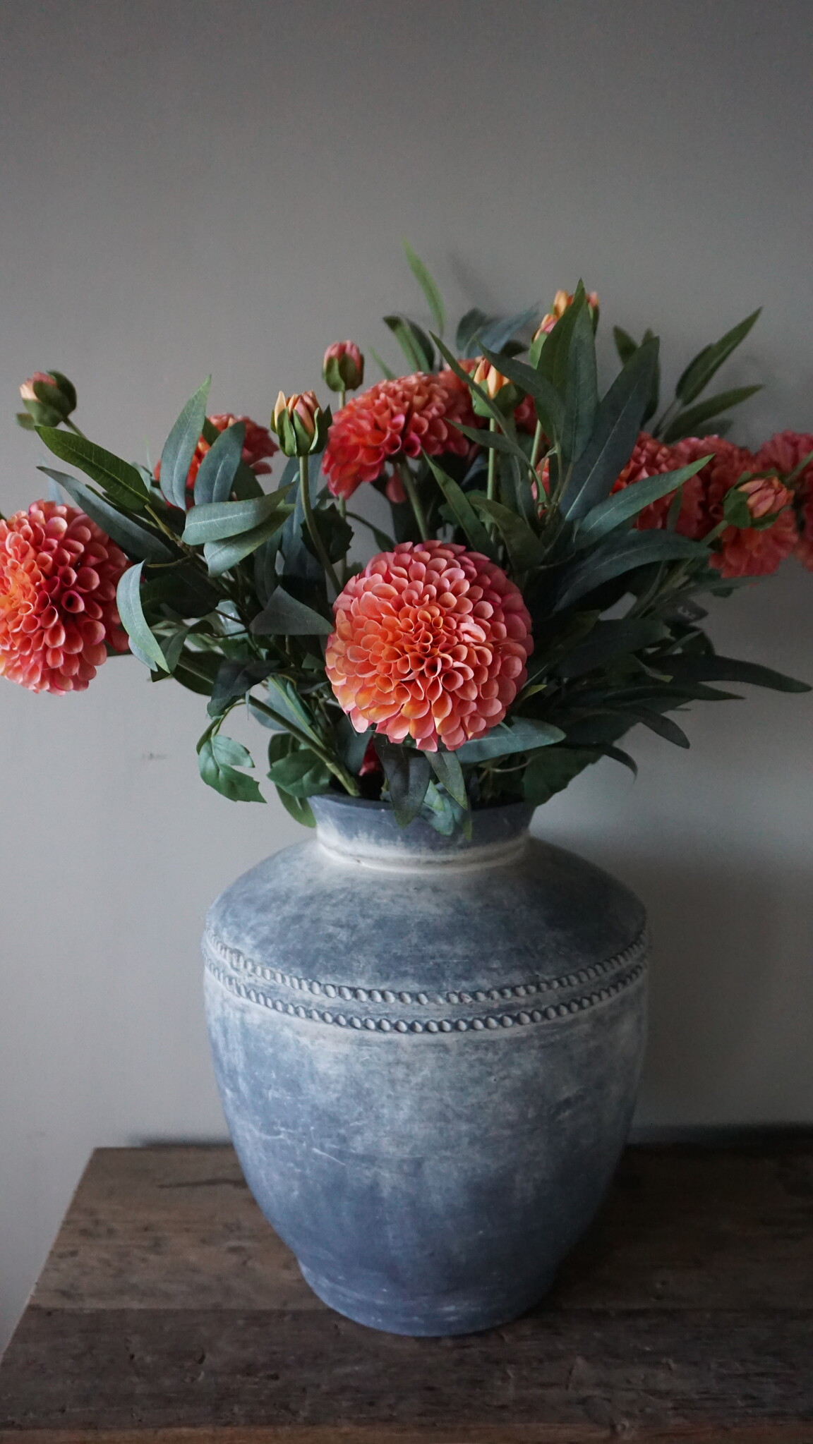 Brynxz Dahlia Kunstbloem | Oranje | L74 cm