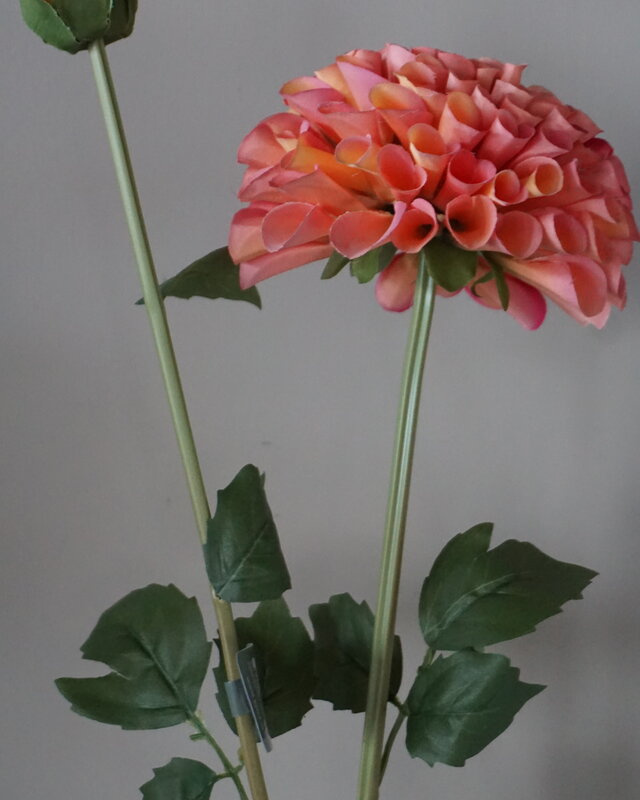 Brynxz Dahlia Kunstbloem | Oranje | L74 cm