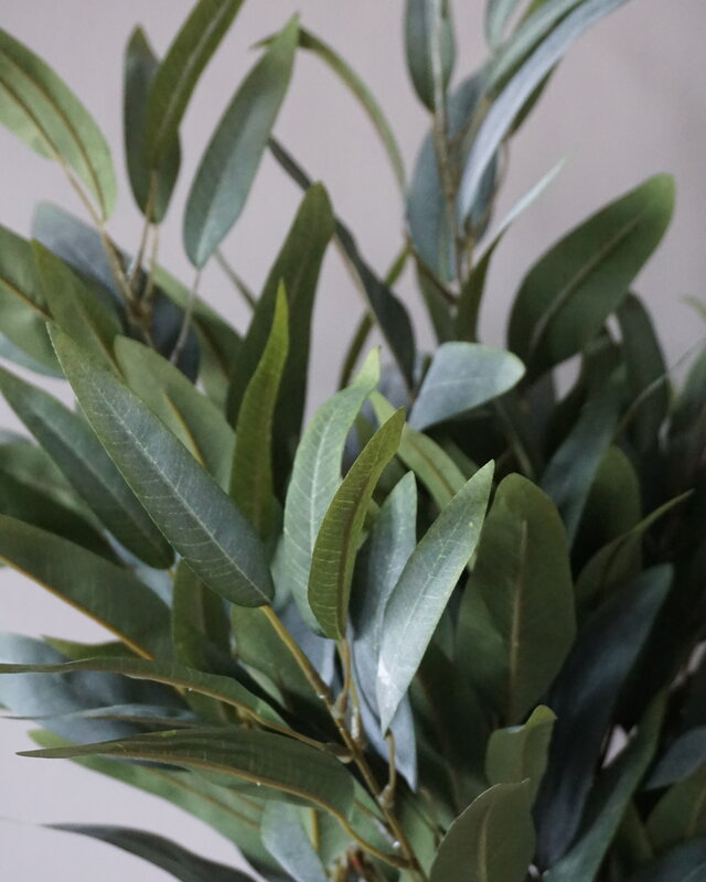 Brynxz Mangoblad Kunstplant | Grijs/Groen | L88 cm