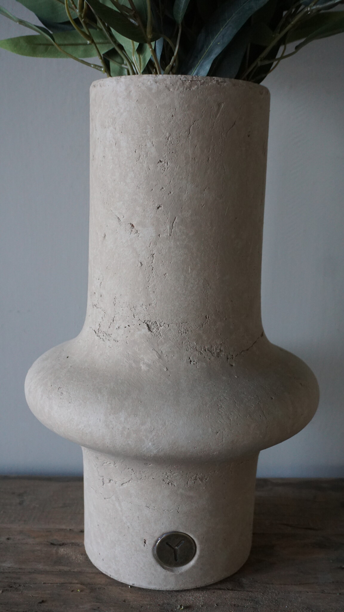 Brynxz Vaas Cylinder Edge | Majestic Taupe | H37xD23 cm