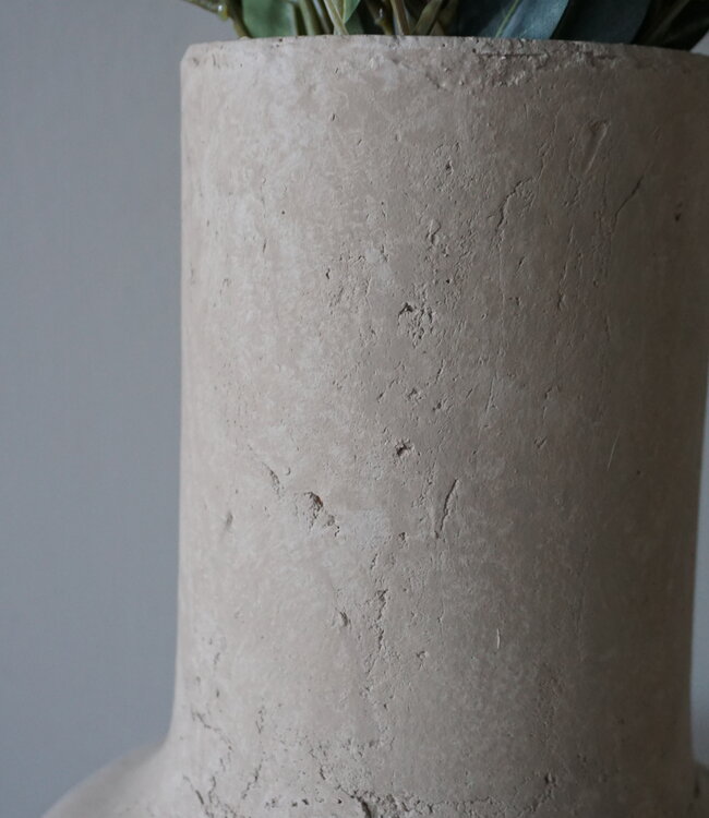 Brynxz Vaas Cylinder Edge | Majestic Taupe | H37xD23 cm