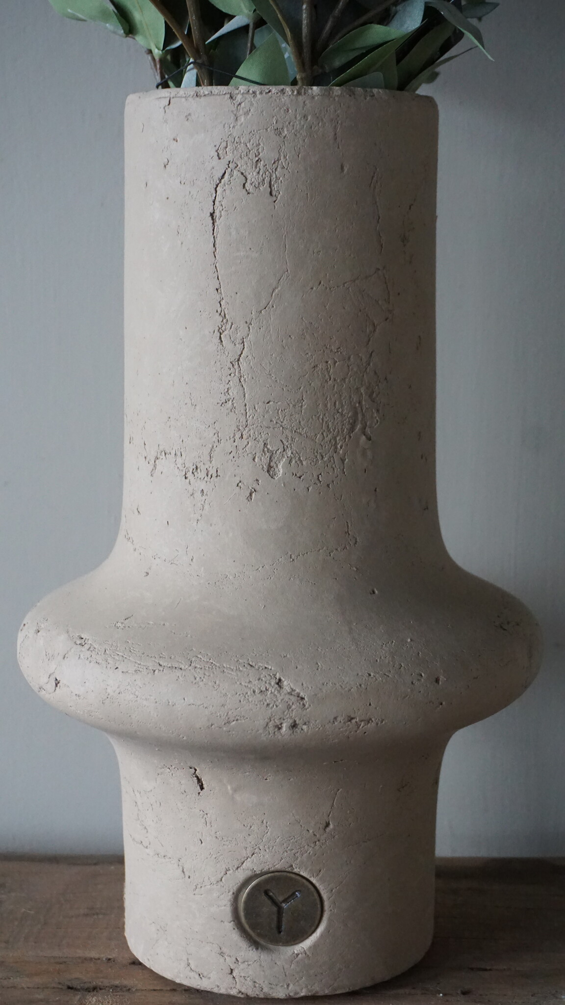 Brynxz Vaas Cylinder Edge | Majestic Taupe | H33xD21 cm