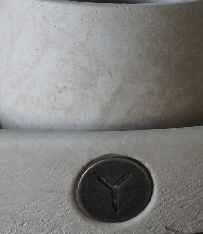 Brynxz Set Dienblad + 3 Potjes | Majestic Taupe | H10xD30 cm