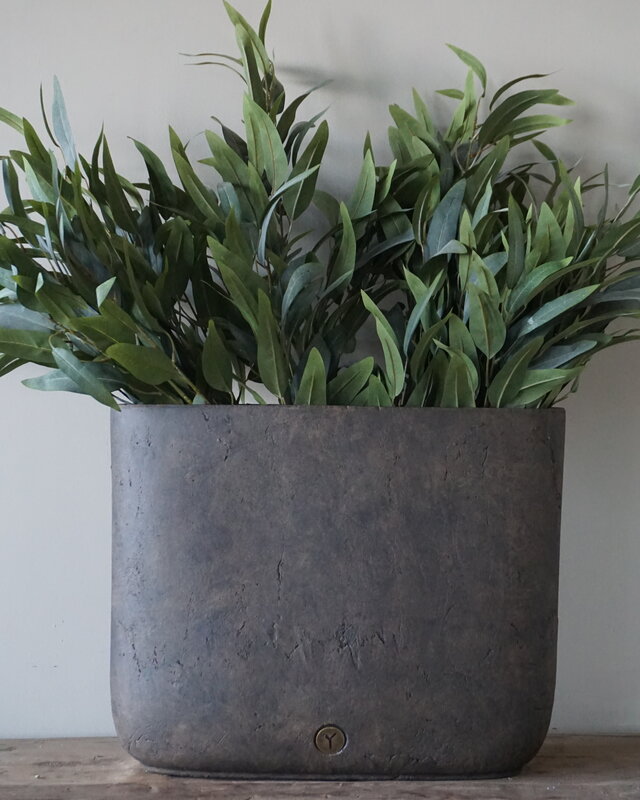 Brynxz Plantenbak Ovaal | Majestic Bruin | H40xB47xD14 cm