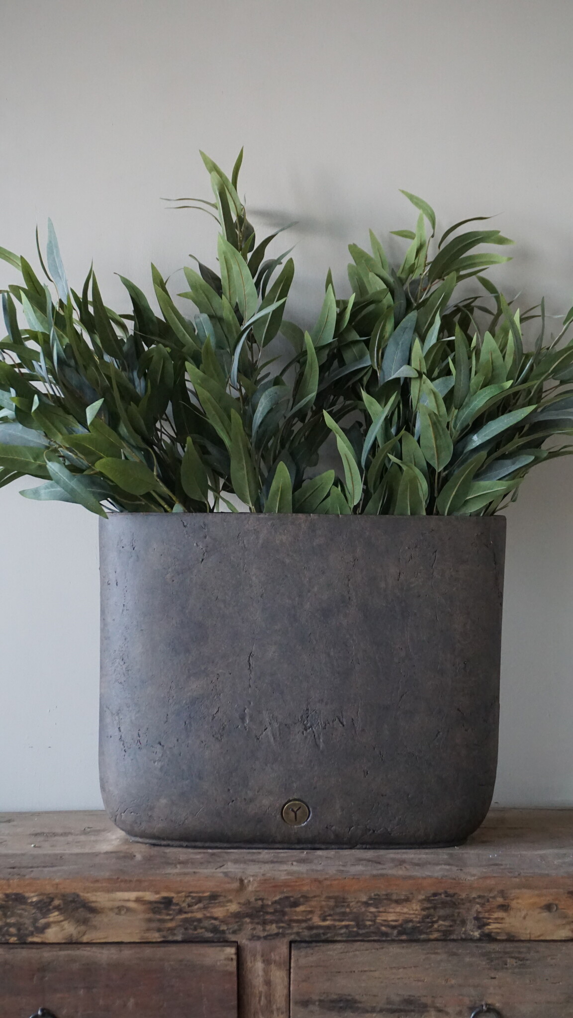 Brynxz Plantenbak Ovaal | Majestic Bruin | H40xB47xD14 cm