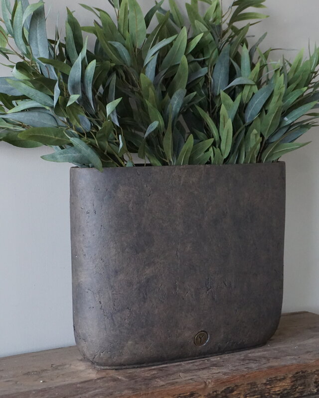 Brynxz Plantenbak Ovaal | Majestic Bruin | H40xB47xD14 cm
