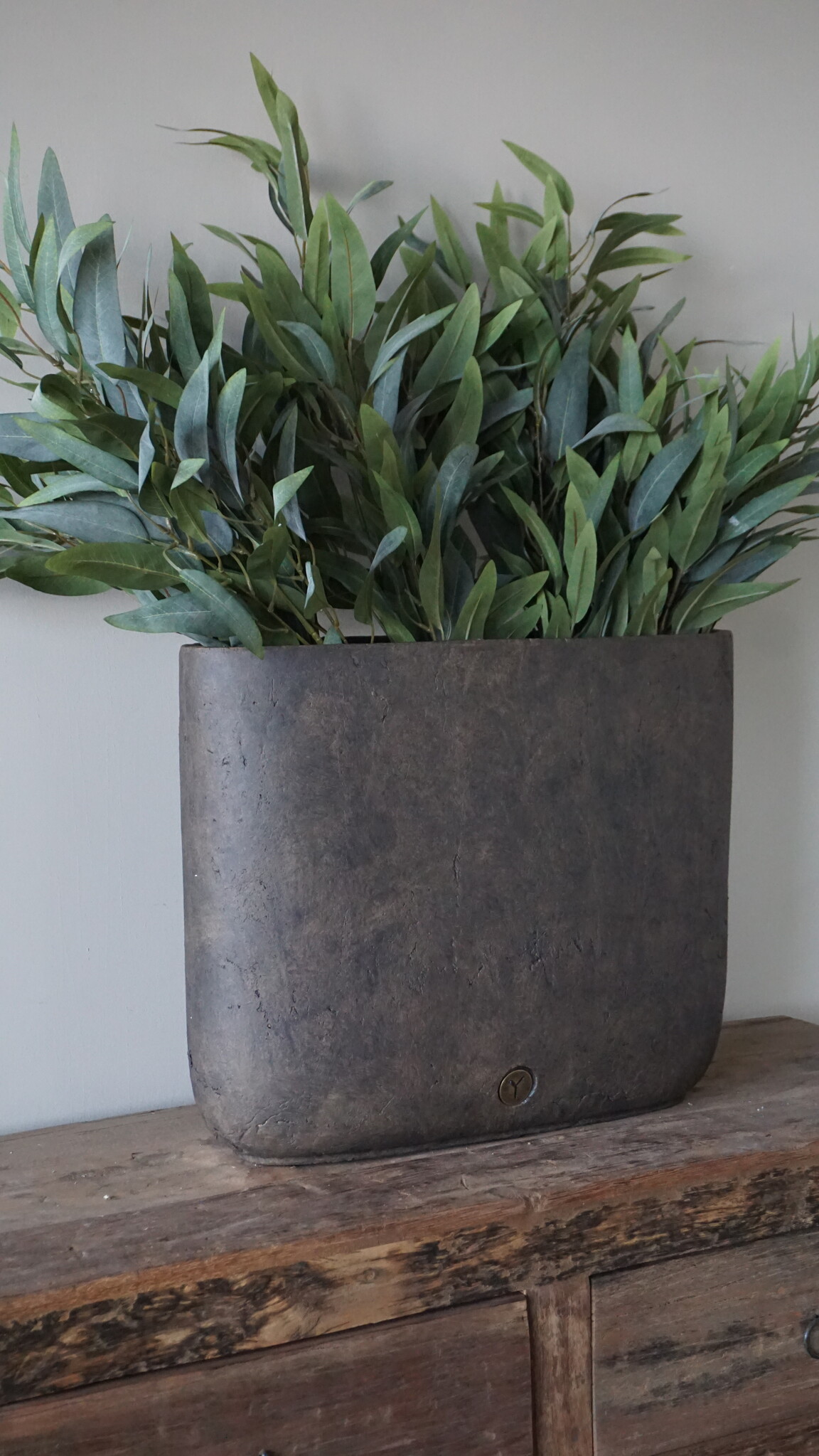 Brynxz Plantenbak Ovaal | Majestic Bruin | H40xB47xD14 cm