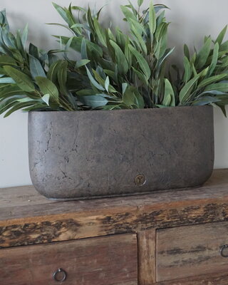 Brynxz Plantenbak Ovaal | Majestic Bruin | H24xB56xD18 cm