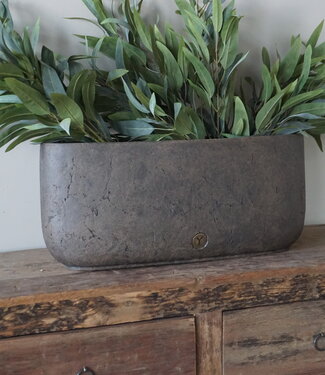 Brynxz Plantenbak Ovaal | Majestic Bruin | H24xB56xD18 cm