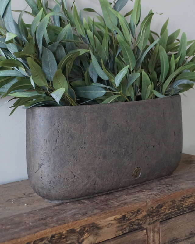 Brynxz Plantenbak Ovaal | Majestic Bruin | H24xB56xD18 cm
