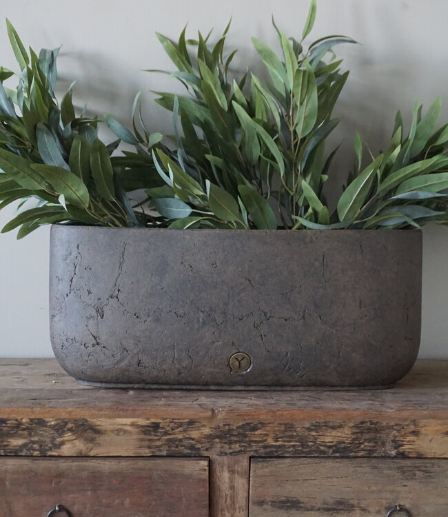 Brynxz Plantenbak Ovaal | Majestic Bruin | H24xB56xD18 cm