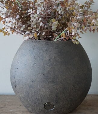 Brynxz Plantenbak Ovaal Moon | Majestic Bruin | 28x17x25 cm