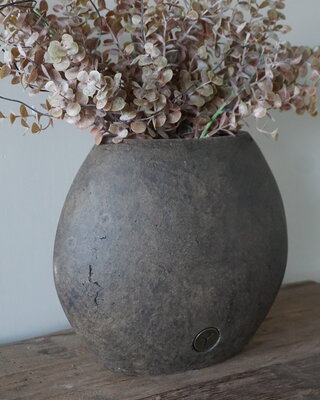 Brynxz Plantenbak Ovaal Moon | Majestic Bruin | 28x17x25 cm