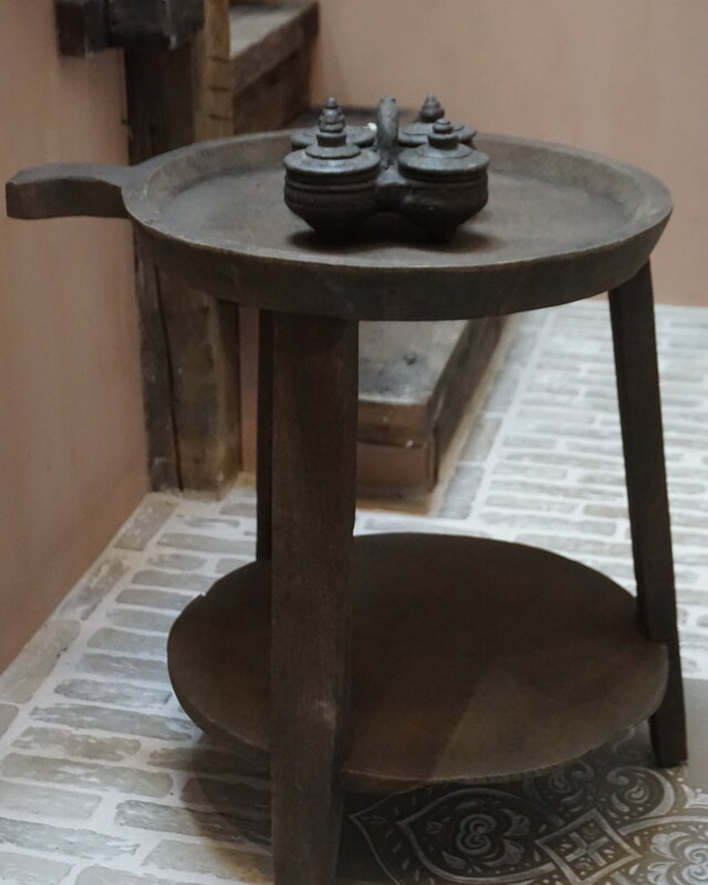 Luksa Home Collection Bijzettafel Hout Josefien Met Schaal H60xB50 Cm