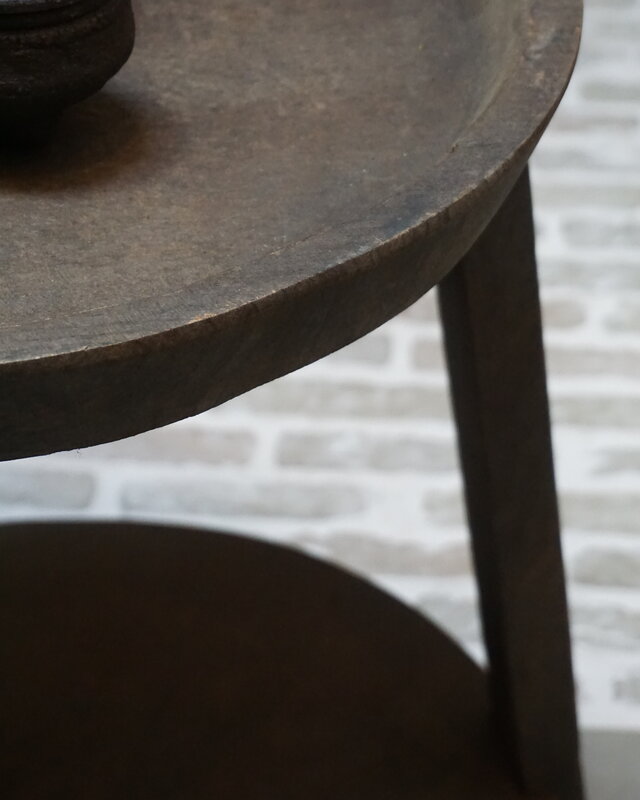 Luksa Home Collection Bijzettafel Hout Josefien Met Schaal H60xB50 Cm