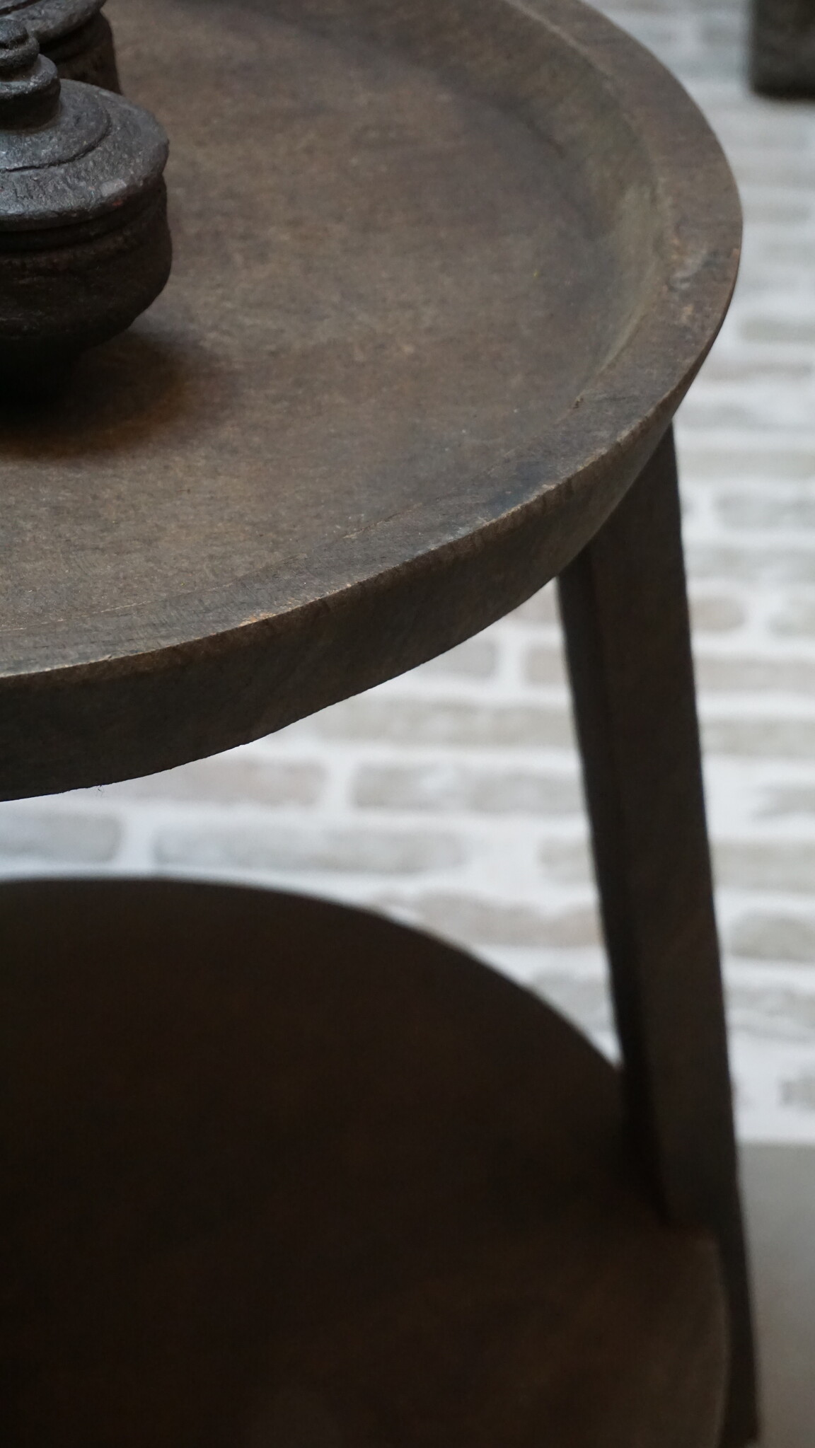 Luksa Home Collection Bijzettafel Hout Josefien Met Schaal H60xB50 Cm