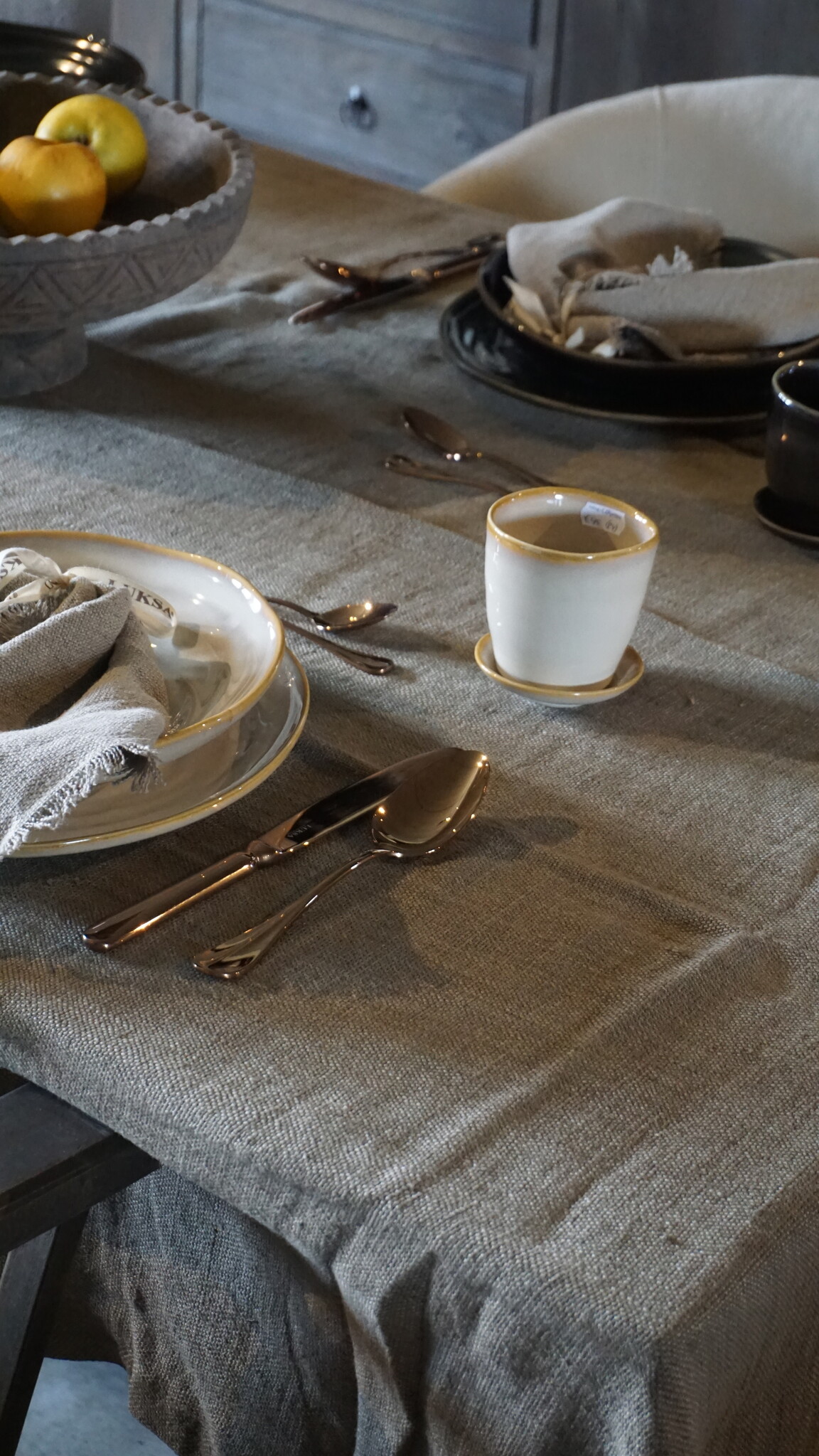 Luksa Home Collection Plaid/Tafelkleed Azra | Taupe | 2 Maten